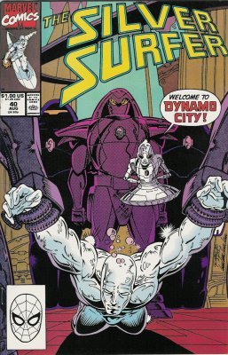 Comic Books Marvel Comics - Silver Surfer (2nd Series) 040 (Cond. VG) 21784 - Cardboard Memories Inc.