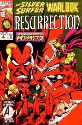 Comic Books Marvel Comics - Silver Surfer Warlock Resurrection 003 (Cond. FN) 21772 - Cardboard Memories Inc.