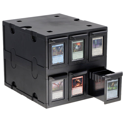 Supplies BCW - 6 Drawer Card Catalog - Black - Cardboard Memories Inc.