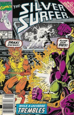 Comic Books Marvel Comics - Silver Surfer (2nd Series) 052 (Cond. VG) 21788 - Cardboard Memories Inc.