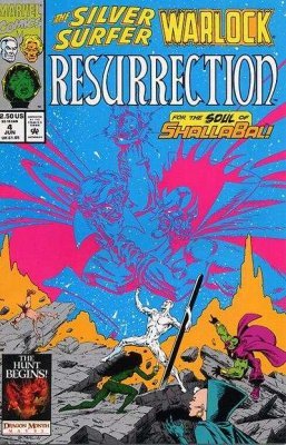 Comic Books Marvel Comics - Silver Surfer Warlock Resurrection 004 (Cond. FN) 21773 - Cardboard Memories Inc.