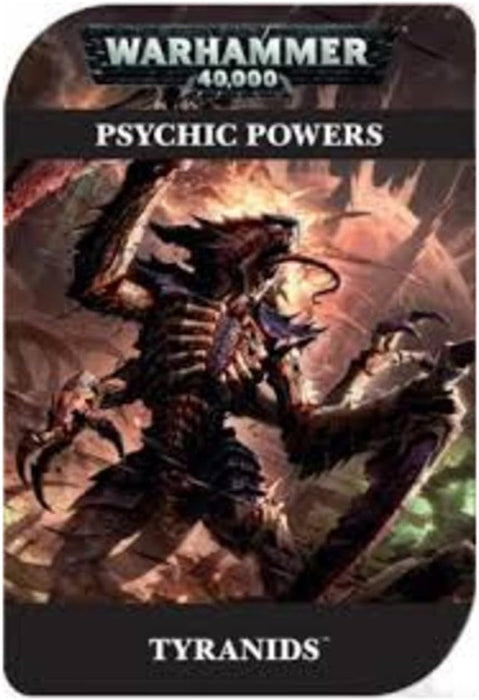 Collectible Miniature Games Games Workshop - Warhammer 40K (6th Edition) Data Cards - Tyranids - Psychic Powers - 51-02-60 - OUT OF PRINT - Cardboard Memories Inc.