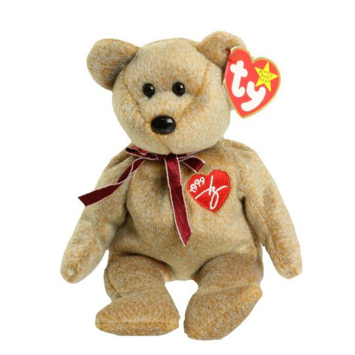 Plush TY Beanie Baby - 1999 Signature Bear - Cardboard Memories Inc.