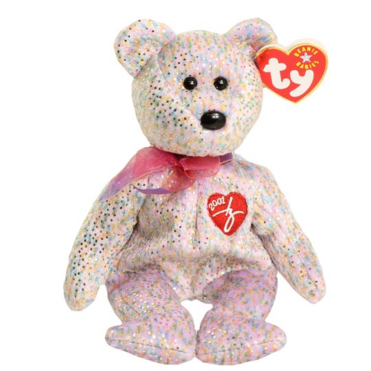 Plush TY Beanie Baby - 2001 Signature Bear - Cardboard Memories Inc.