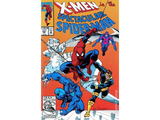 Comic Books Marvel Comics - X-Men in the Spectacular Spider-Man 197 (1976) CVR A Variant Edition (Cond. FN+) - 20425 - Cardboard Memories Inc.