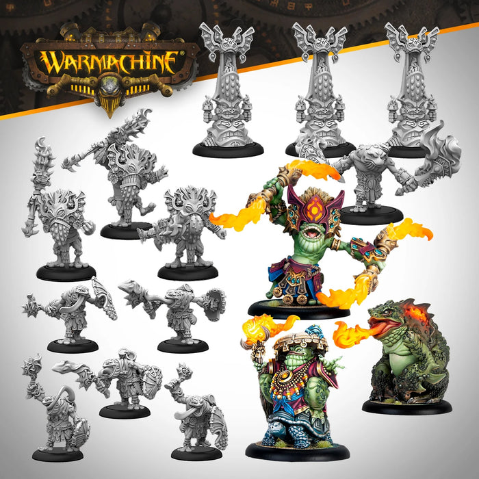 Collectible Miniature Games Privateer Press - Warmachine - MKIV - Fire Tongue Warriors - Southern Kriels - PIP 28040 - Cardboard Memories Inc.