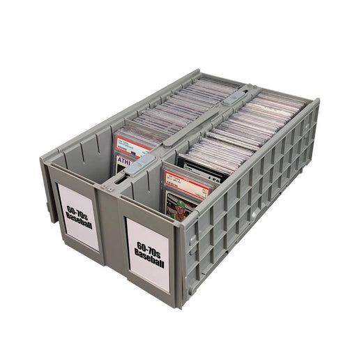 Supplies BCW - Graded Card Bin - Two Row Grey - Cardboard Memories Inc.