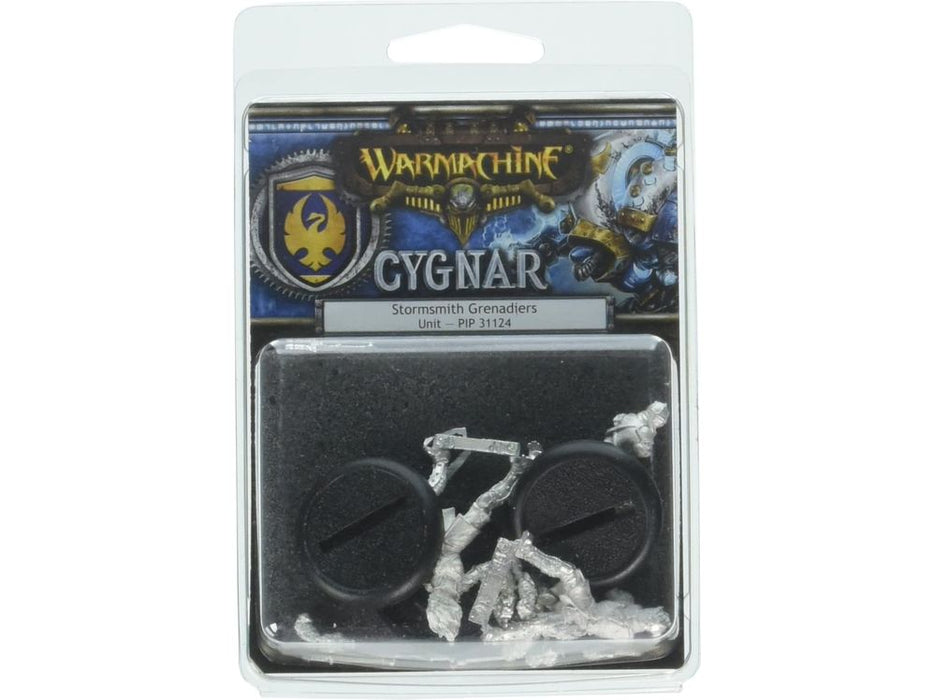 Collectible Miniature Games Privateer Press - Warmachine - Cygnar - Stormsmith Grenadiers Unit - PIP 31124 - Cardboard Memories Inc.