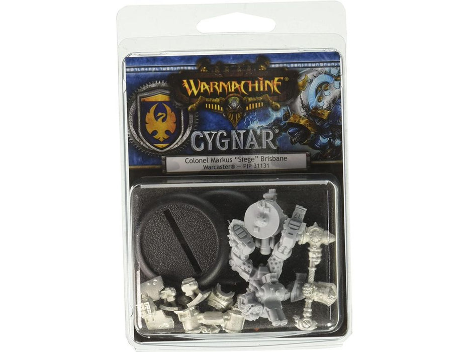 Collectible Miniature Games Privateer Press - Warmachine - Cygnar - Colonel Markus Siege Brisbane - PIP 31131 - Cardboard Memories Inc.