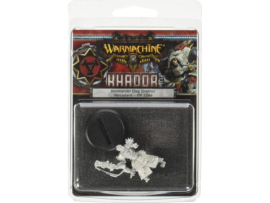 Collectible Miniature Games Privateer Press - Warmachine - Khador - Warcaster Kommander Strakhov - PIP 33066 - Cardboard Memories Inc.