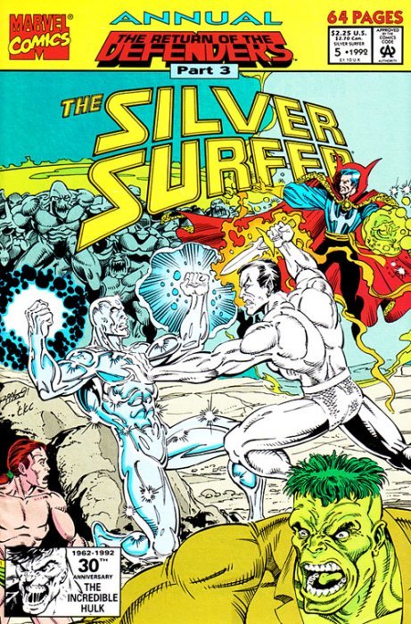 Comic Books Marvel Comics - Silver Surfer Annual (2nd Series) 005 (Cond. VG) 21774 - Cardboard Memories Inc.