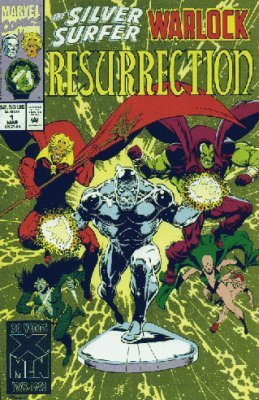 Comic Books Marvel Comics - Silver Surfer Warlock Resurrection 001 (Cond. FN) 21770 - Cardboard Memories Inc.