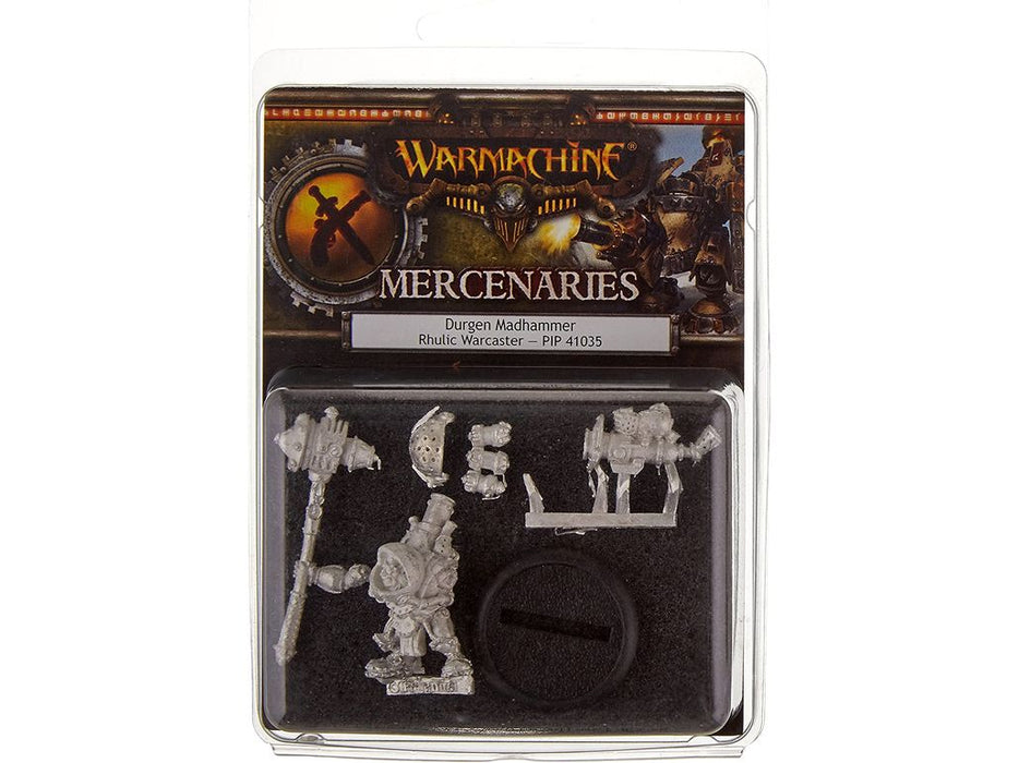 Collectible Miniature Games Privateer Press - Warmachine - Mercenaries - Durgen Madhammer - PIP 41035 - Cardboard Memories Inc.