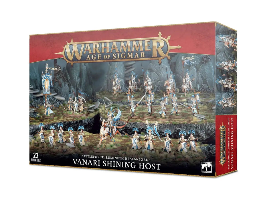 Collectible Miniature Games Games Workshop - Warhammer Age of Sigmar - Lumineth Realm-Lords - Vanari Shining Host - 87-63 - Cardboard Memories Inc.