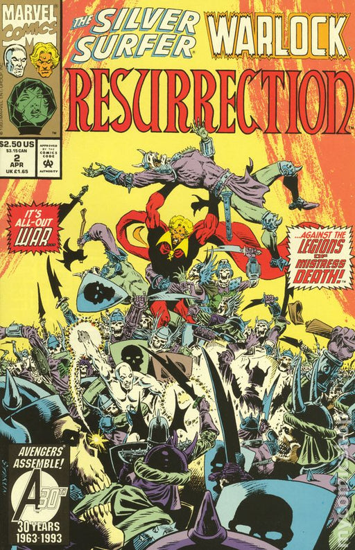 Comic Books Marvel Comics - Silver Surfer Warlock Resurrection 002 (Cond. FN) 21771 - Cardboard Memories Inc.