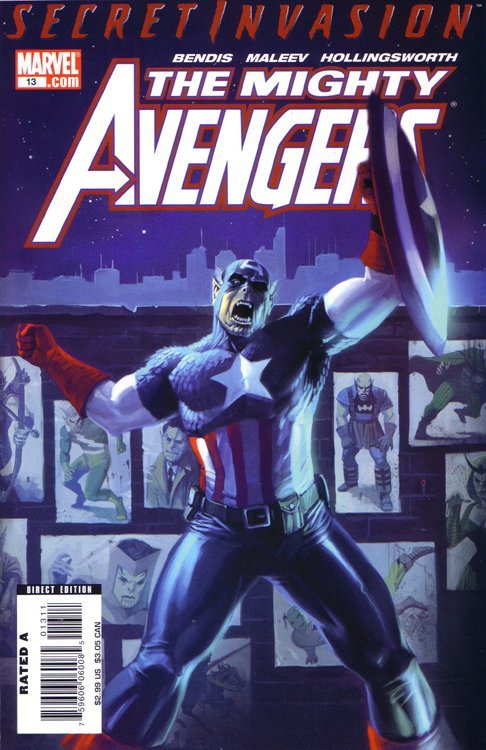 Comic Books Marvel Comics - Mighty Avengers 013 (Cond. FN-) 21956 - Cardboard Memories Inc.