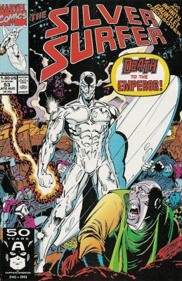 Comic Books Marvel Comics - Silver Surfer (2nd Series) 053 (Cond. VG) 21787 - Cardboard Memories Inc.