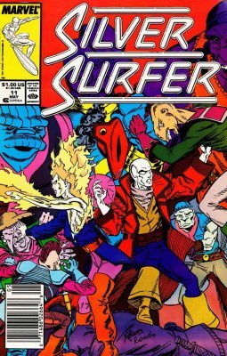 Comic Books Marvel Comics - Silver Surfer (1987 2nd Series) 011 (Cond. FN+) 21813 - Cardboard Memories Inc.