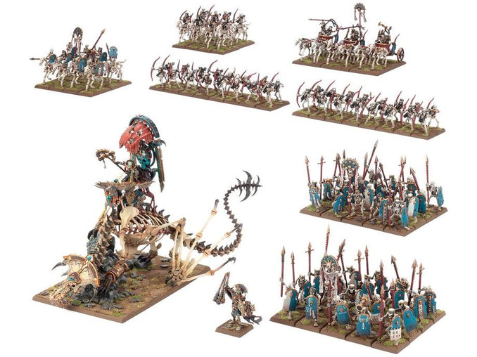 Warhammer The Old World – Tomb King of Khemri High Priest on Necrolith Bone  Dragon «