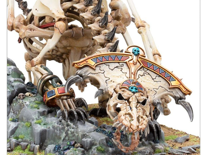 Warhammer The Old World – Tomb King of Khemri High Priest on Necrolith Bone  Dragon «