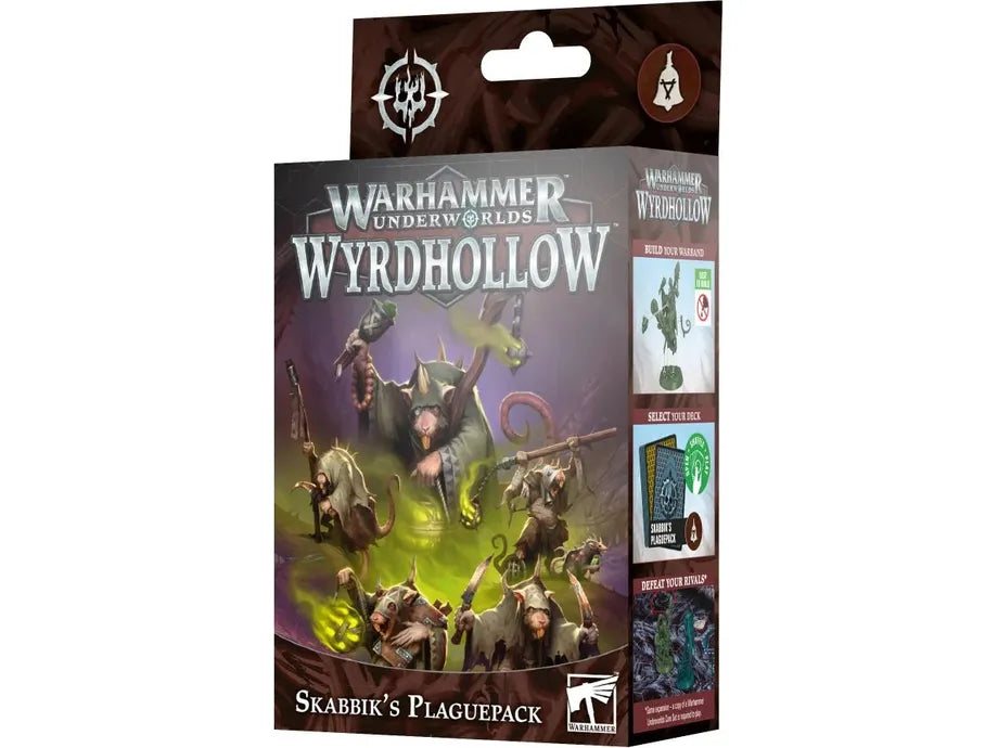 Collectible Miniature Games Games Workshop - Warhammer Underworlds - Wyrdhollow - Skabbiks Plaguepack - 109-21 - Cardboard Memories Inc.