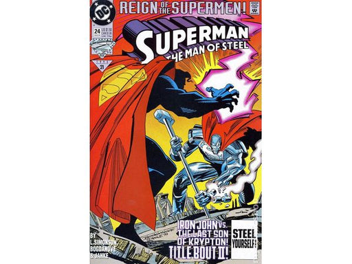 Comic Books DC Comics - Superman Man of Steel (1991) 024 (Cond. VF-) 18770 - Cardboard Memories Inc.