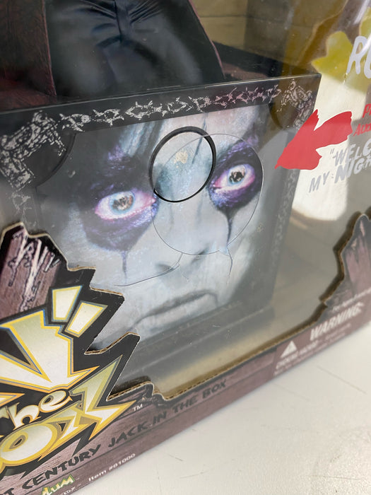 Action Figures and Toys Art Asylum - 2001 - Alice Cooper "N" the Box Welcome to My Nightmare - Action Figure *DAMAGED BOX* - Cardboard Memories Inc.