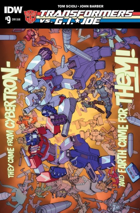 Comic Books IDW Comics - Transformers vs. GI Joe 009 - Subscription Cover Variant - 0172 - Cardboard Memories Inc.