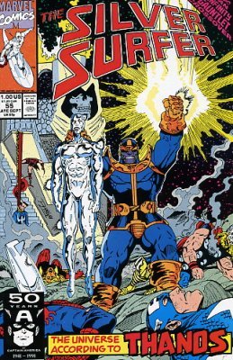 Comic Books Marvel Comics - Silver Surfer (2nd Series) 055 (Cond. G) 21781 - Cardboard Memories Inc.