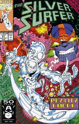 Comic Books Marvel Comics - Silver Surfer (2nd Series) 057 (Cond. VG) 21782 - Cardboard Memories Inc.