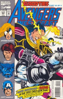 Comic Books Marvel Comics - Avengers West Coast (1985) 101 (Cond. VG) 21982 - Cardboard Memories Inc.