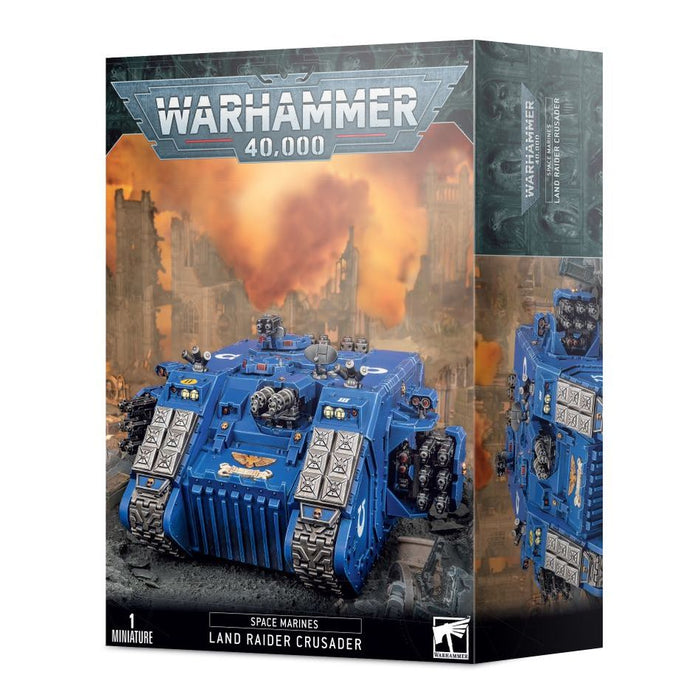 Collectible Miniature Games Games Workshop - Warhammer 40K - Space Marines - Land Raider Crusader - 48-30 - Cardboard Memories Inc.