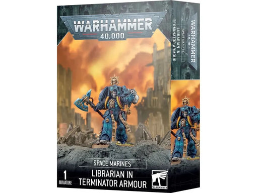 Collectible Miniature Games Games Workshop - Warhammer 40K - Space Marines - Librarian in Terminator Armour - 48-06 - Cardboard Memories Inc.