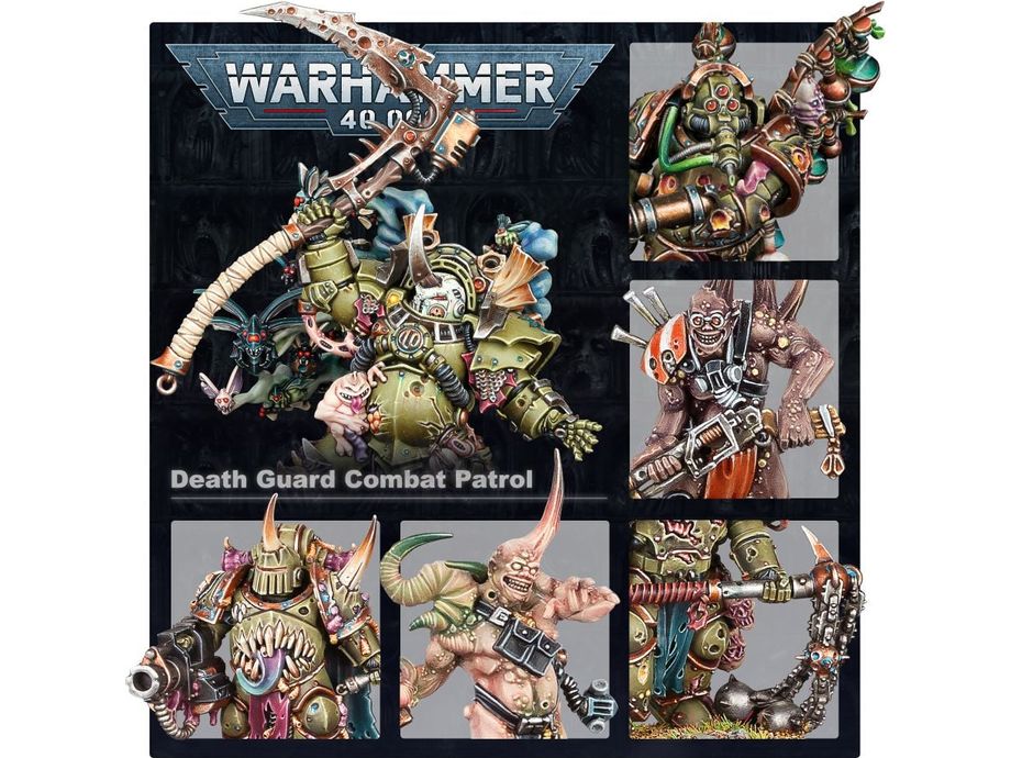 Collectible Miniature Games Games Workshop - Warhammer 40K - Death Guard - Combat Patrol - 43-75 - Cardboard Memories Inc.