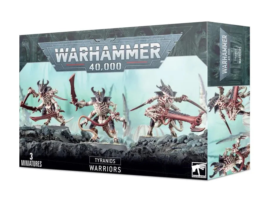 Collectible Miniature Games Games Workshop - Warhammer 40K - Tyranids - Tyranid Warriors - 51-18 - Cardboard Memories Inc.