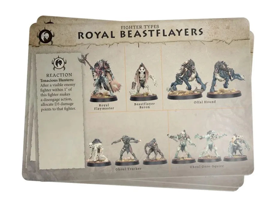 Collectible Miniature Games Games Workshop - Warhammer Age of Sigmar - Warcry - Royal Beastflayers - 111-98 - Cardboard Memories Inc.