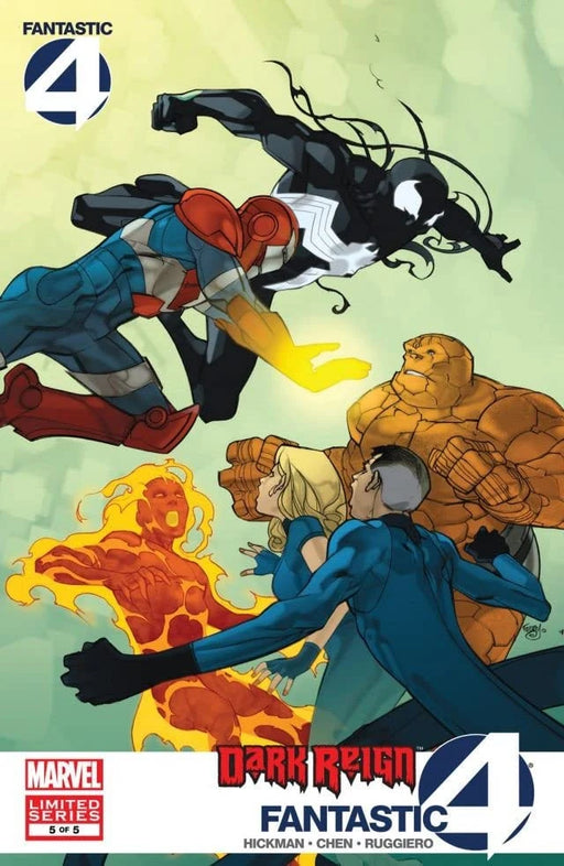 Comic Books Marvel Comics - Dark Reign Fantastic Four (2009) 005 (Cond. FN) 21689 - Cardboard Memories Inc.