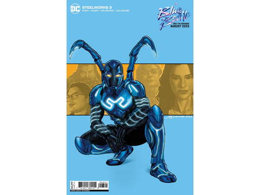 Comic Books DC Comics - Steelworks 003 (of 6) (Cond. VF-) - Quinones Blue Beetle Movie Card Stock Variant Edition - 18310 - Cardboard Memories Inc.