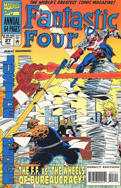 Comic Books Marvel Comics - Fantastic Four (1961 1st Series) Annual 027 (Cond. FN-) 21685 - Cardboard Memories Inc.