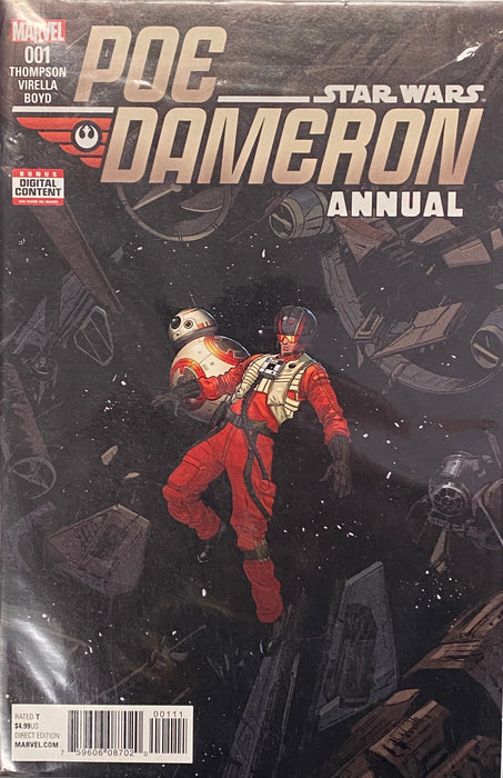 Comic Books Marvel Comics - Poe Dameron Annual (20174) 001 (Cond. FN) - 0886 - Cardboard Memories Inc.