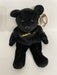 Plush Salvino's Bammers - 1999 - Black Teddy Bear - Jaromir Jagr - Cardboard Memories Inc.