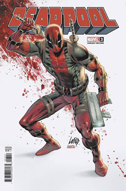 Comic Books Marvel Comics - Deadpool 003 (Cond. VF) Rob Liefeld Variant - 22147 - Cardboard Memories Inc.
