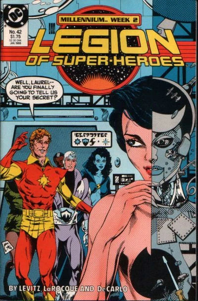 Comic Books DC Comics - Legion of Super-Heroes (1984 3rd Series) 042 (Cond. FN) 22110 - Cardboard Memories Inc.