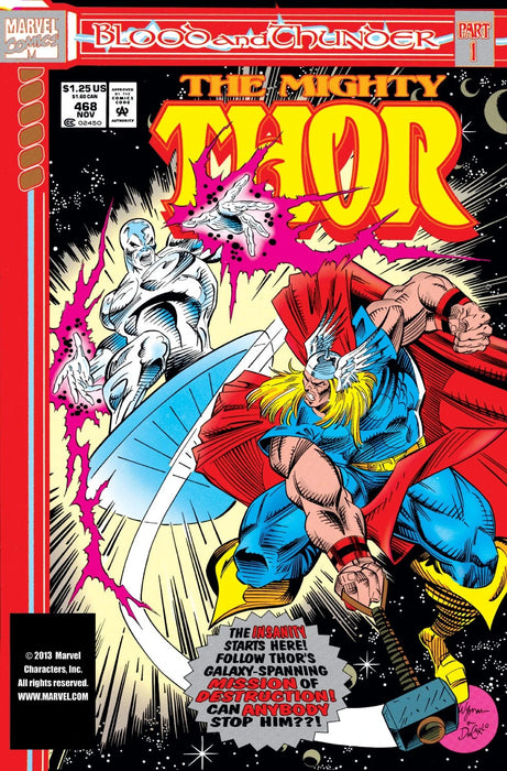 Comic Books Marvel Comics - Thor (1962 1st Series) 468 (Cond. FN-) 22074 - Cardboard Memories Inc.