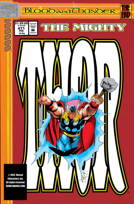 Comic Books Marvel Comics - Thor (1962 1st Series) 471 (Cond. FN-) 22075 - Cardboard Memories Inc.