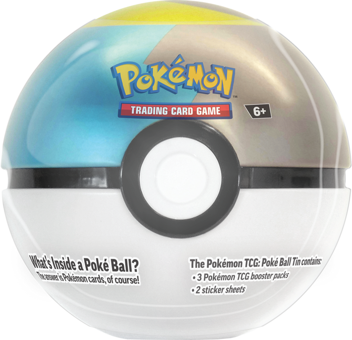 Trading Card Games Pokemon - 2024 - Winter Pokeball Collector Tin - Moon Ball - Cardboard Memories Inc.