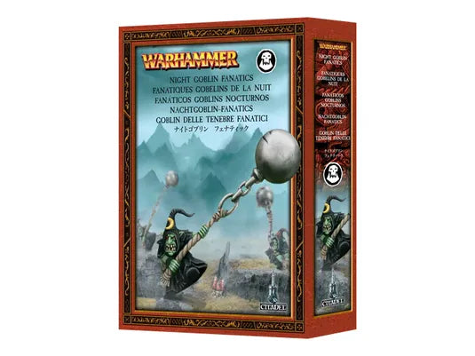 Collectible Miniature Games Games Workshop - Warhammer Fantasy - Orcs and Goblins - Night Goblin Fanatics - 89-24 - (2010 Production) - Cardboard Memories Inc.
