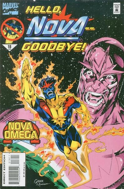 Comic Books Marvel Comics - Nova (1994 2nd Series) 018 (Cond. FN+) 21675 - Cardboard Memories Inc.