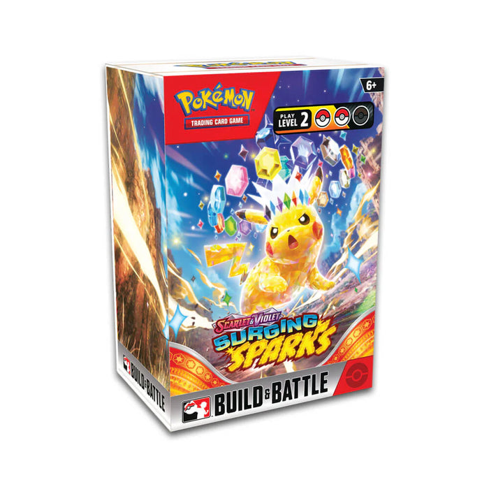 Trading Card Games Pokemon - Scarlet and Violet - Surging Sparks - Build & Battle Box - Cardboard Memories Inc.