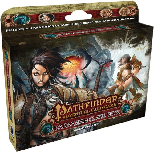 Board Games Paizo - Pathfinder Adventure Card Game - Barbarian Class Deck - Cardboard Memories Inc.